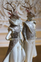 Reindeer Royalty E, figurka świąteczna renifer, para