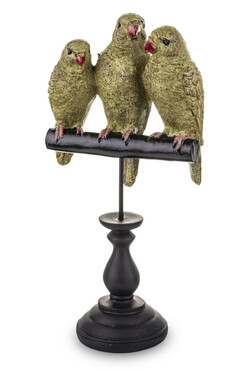 Nimfa Trio, figurka papuga, wym.32x16x9cm