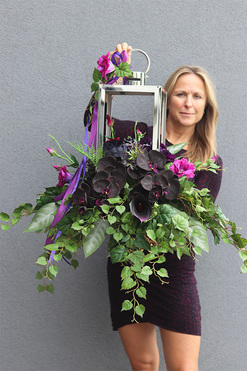 Angelo Garden Amarant, lampion nagrobny, wys.62cm