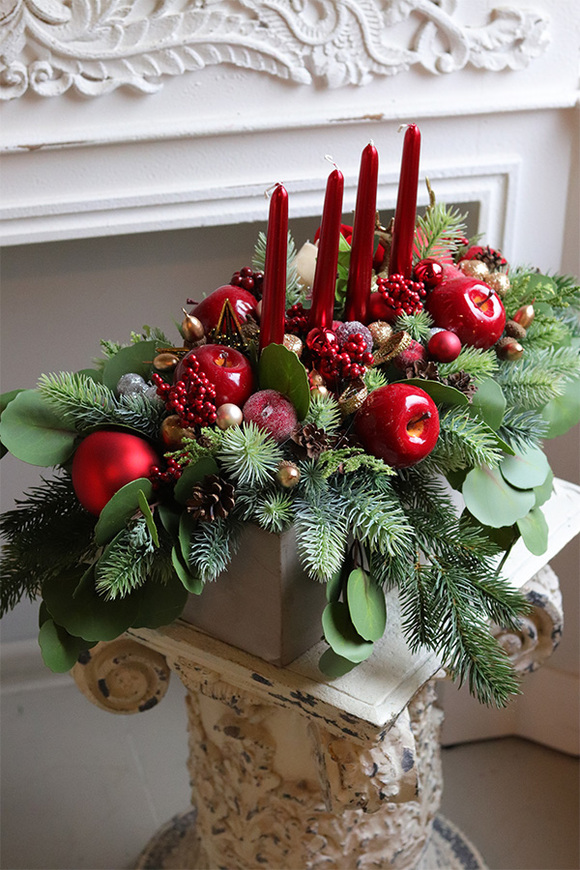 Joanna Concrete 2, świąteczny stroik adwentowy