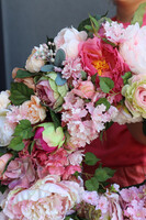 Bella Pink&Morela, duży wianek dekoracyjny