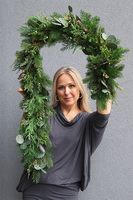 Siła Natury, zielona girlanda na kominek, dł.100cm