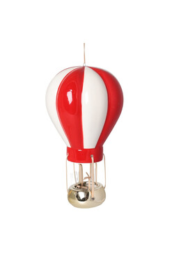 Ballon Rouge, ceramiczna zawieszka świąteczna, wym.22x13cm