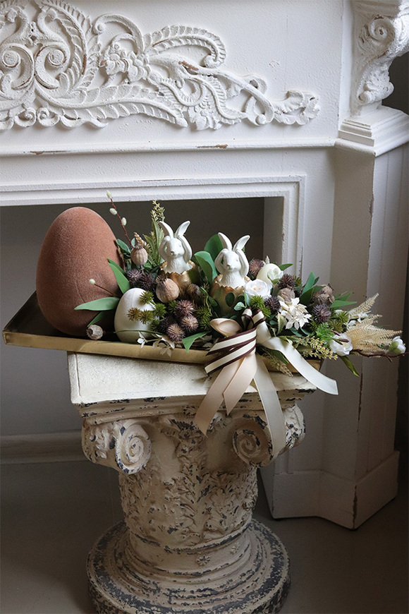 Orete Spring, stroik wielkanocny z zajączkami