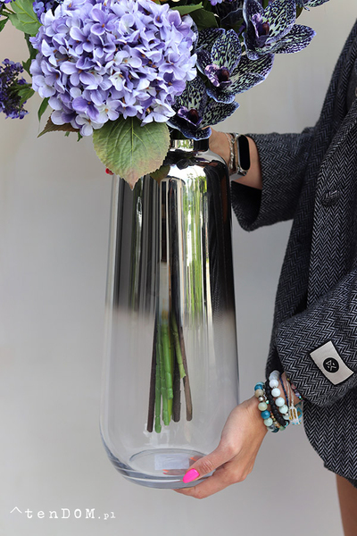 Letnie Fiolety, bukiet w wazonie