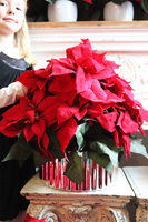 Gwiazda Betlejemska Silvereo, wysokiej jakości sztuczna roślina