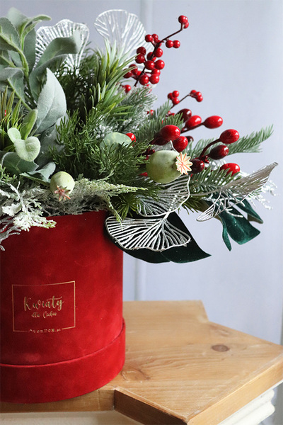 Winter Mood, zimowy flowerbox świąteczny