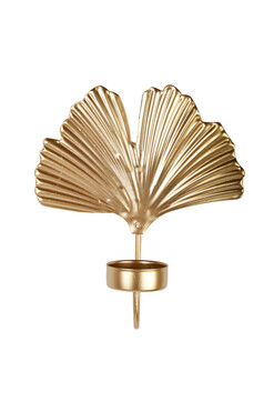 Ginko, elegancki świecznik kinkiet, wym.6x15x16.5cm