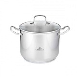 Simple, stalowy garnek z pokrywką, poj.7l, śr.24cm 