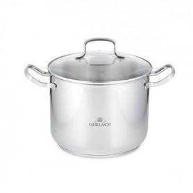 Simple, stalowy garnek z pokrywką, poj.7l, śr.24cm