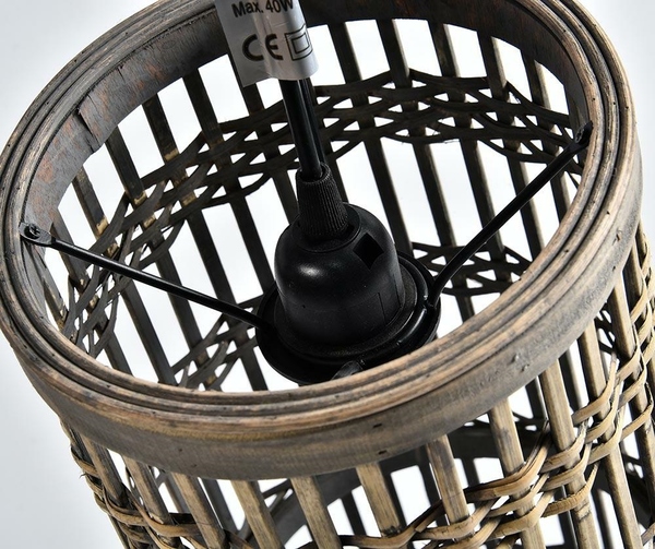 boho lampa sufitowa 2 Bamboo, wym.19x19x50cm