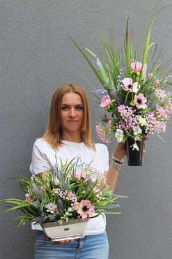 Meadow, komplet dekoracji nagrobnych, kompozycja + bukiet 