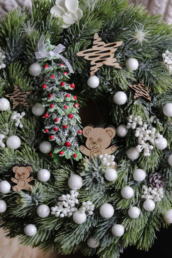 Moja Mała Gwiazdka, świąteczny wianek dekoracyjny