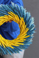 Ukraińskie Pola, wianek dekoracyjny z suszu