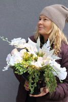 Dekoria Ośnieżony Storczyk, elegancki storczyk zimowy