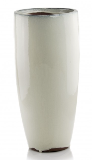 Armand, donica / osłonka ceramiczna cygaro, kolor krem wym.80x38cm