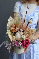 Pinkobella Orfitta 2, welurowy flowerbox z suszem