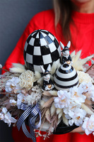 Wielkanocna Szachownica, stroik wielkanocny na paterze