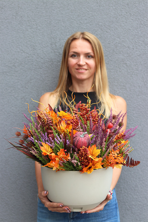 Agnes Autumn A, jesienna kompozycja, wym.45x40cm