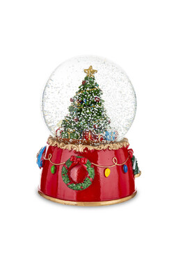 Christmas World, świąteczna pozytywka kula śnieżna pozytywka, A, wys.15cm