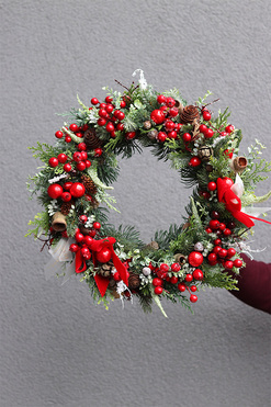 Xmas Trend Big, świąteczny wianek dekoracyjny, śr.40cm  