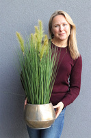 Benita, sztuczna trawa w oryginalnej donicy