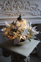 Decoland, dekoracyjny stroik zimowy LED