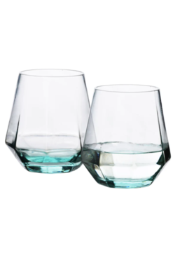 OD RĘKI Gem Light, geometryczna szklanka, kpl.2szt, poj.400ml 