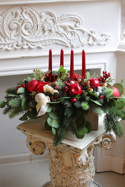  Joanna Concrete 2, świąteczny stroik adwentowy, wym.34x52cm