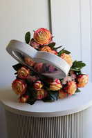 Róże dla Mamy, flowerbox serce z różami