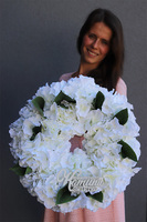 Komunijne Hortensje, wianek z napisem, śr.36cm 