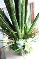 Flotilla Black, kompozycja ze sztucznych roślin z sukulentami, wys.68cm