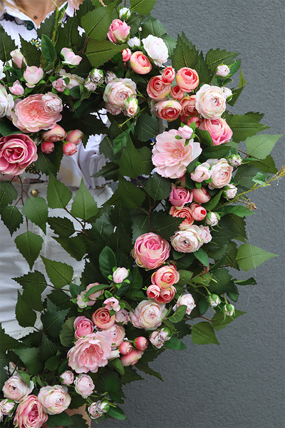 wieniec nagrobny w kształcie serca