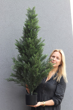 OD RĘKI Tuja, drzewko sztuczna roślina w doniczce, wys.120cm
