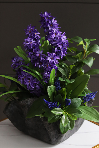 Hiacynta Volcan, kompozycja nagrobna w misie