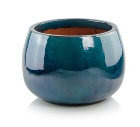 Ares, donica / osłonka ceramiczna, turkus, wym.23x33cm 