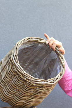 Bahama Basket B, pleciony kosz osłonka z wikliny, kpl.3szt