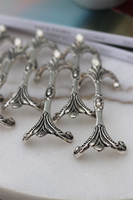 posrebrzane koziołki pod sztućce, Pałacowe, 6 sztuk