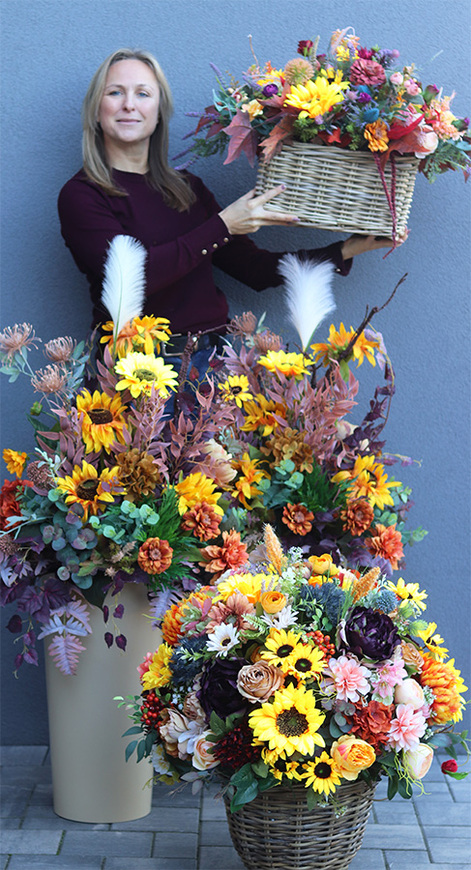 Autumn Mood, jesienna kompozycja w koszu