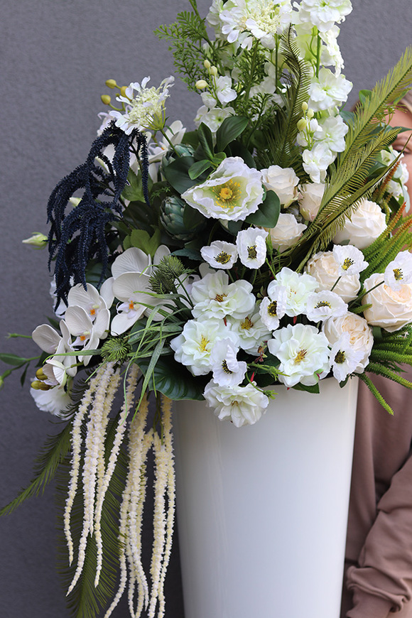 Weddning Day Mediolan, podłogowa dekoracja kwiatowa