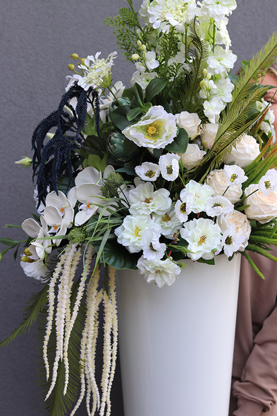 Weddning Day Mediolan, podłogowa dekoracja kwiatowa