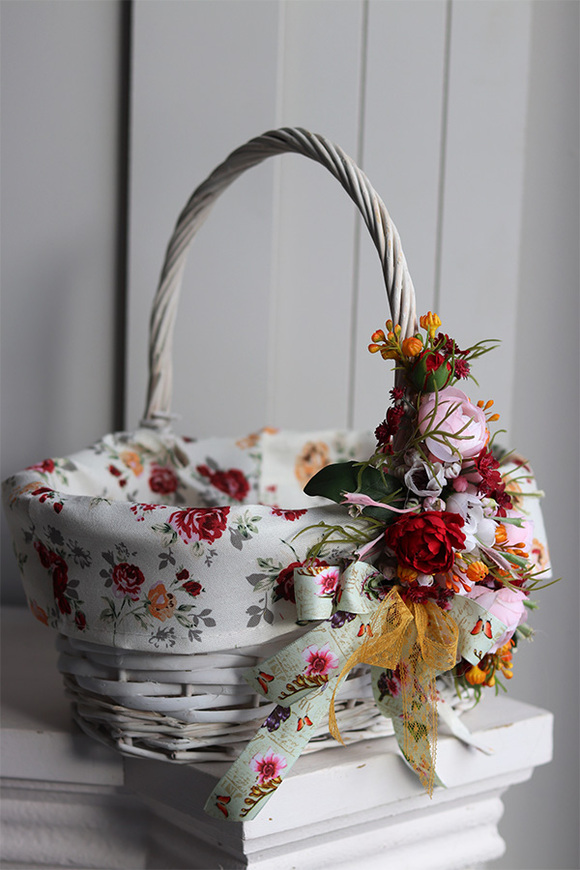 Lulana, dekorowany koszyczek wielkanocny, wys.30cm