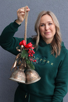  Deko Winter Barok Old, świąteczna zawieszka dzwonki