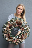 Pierniki Big, bożonarodzeniowy wianek na drzwi