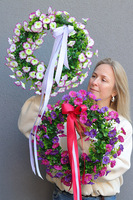 Pelagia White, piękny wianek dekoracyjny