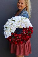 Biel&Czerwień Polonia, bogaty wianek stroik