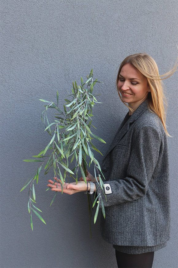 Naturalność, bukiet gałązek wierzby do wazonu