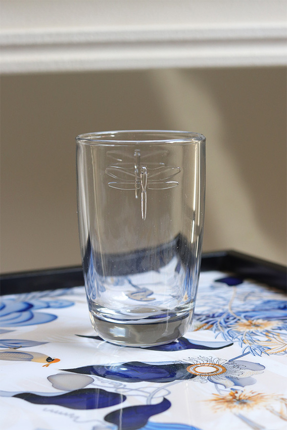 Libellules 6 białych szklanek long drink La Rochere wys.13cm