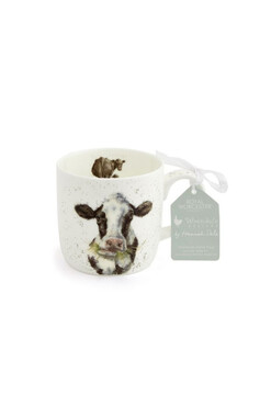 Happy Pets, porcelanowy kubek, krowa łaciata, poj.310ml