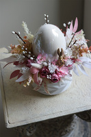 stroik z jajem Pastelita, wielkanocny stroik z perłowym jajem